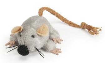 Camon Plush mouse with rope tail